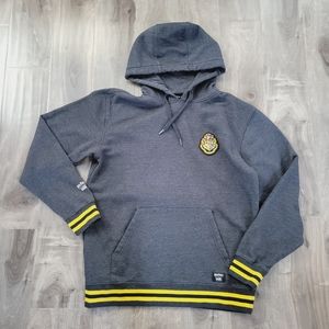 Harry Potter VANS men's medium pullover hoodie gray yellow stripe detail